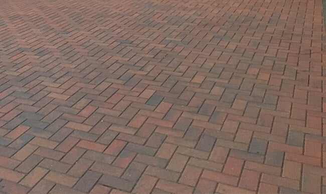 reclaimed brick floor